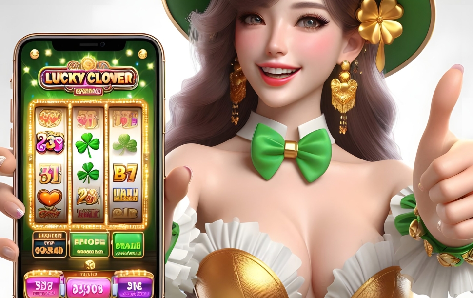 lucky-clover-lady-slot-game-character-with-white-plain-background